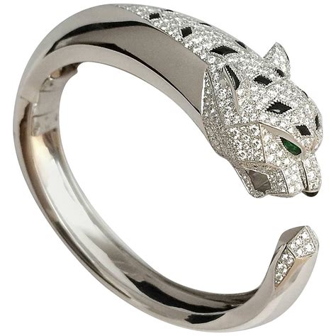 cartier diamond panther bracelet